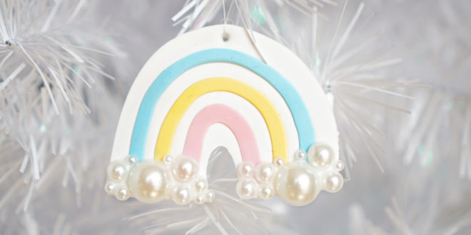 How to make clay rainbow ornaments