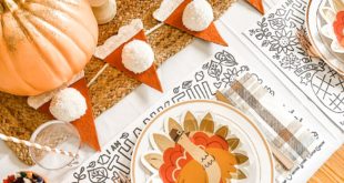 Mimi Markopoulos Kids' Thanksgiving Table DIY 2021