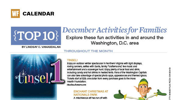 Washington Family Top 10 Calendar December 2021