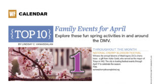 Washington Family April 2022 Top 10 calendar