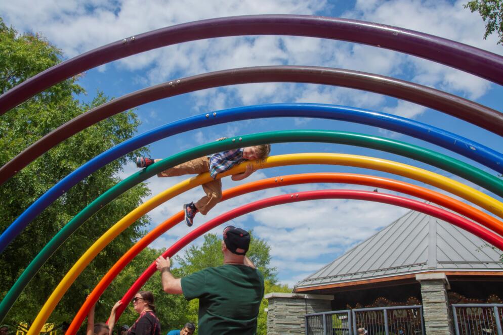 Kids playing at Clemyjontri Park