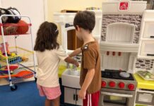Children of All Abilities Benefit from Inclusive Learning Children playing with a kitchen play set
