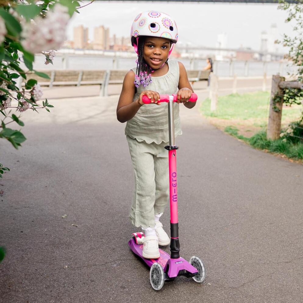 Girl on a scooter