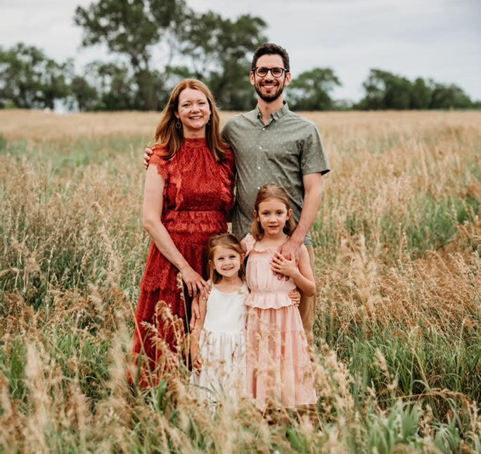 Matt Bruneel (right) and his family