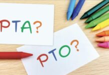 PTOs vs. PTAs: What’s the Difference? Pieces of paper that say "PTA?" and "PTO?" surrounded by crayons